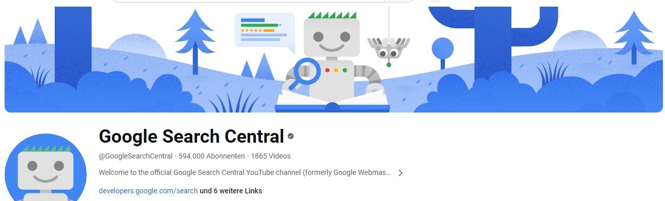 YouTube Channel of Google Search Central